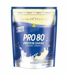 inkospor Active Pro 80 Protein Shake, Vanilla, 500 g Bag Vanille 20 Portionen (1er Pack)