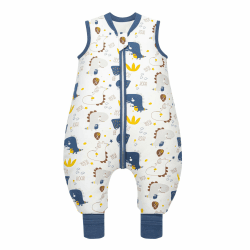 MIKAFEN Baby Schlafsack Winter mit Füßen 2.5 Tog 100% Baumwolle Kinder winterschlafsack für Jungen und Mädchen 100cm/Höhe105-115cm,Dinosaurier 100cm/babyhöhe105-115cm Baby Dinosaur