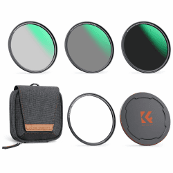 K&F Concept Magnetic Filter Set Nano X-Serie 77mm Magnetisches Schnellwechsel System Quick Swap System Polfilter(CPL),ND8,ND64 mit Magnetischer Adapterring und Objektivdeckel, Filtertasche