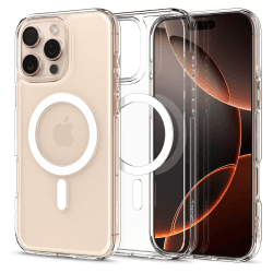 Spigen für iPhone 16 Pro Max Hülle [Anti-Yellowing] Ultra Hybrid MagFit Case Handyhülle Transparent Dünn Slim Kompatibel mit MagSafe -Weiß iPhone 16 Pro Max Weiß