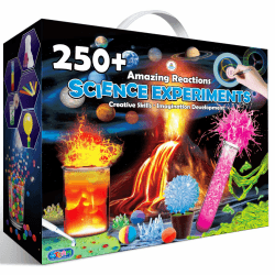 UNGLINGA 250+ Wissenschaft Experimente Kits für Kinder, Jungen Mädchen Spielzeug Geburtstag Geschenke Ideen, Chemie-Set, STEM Aktivitäten Bildungsprojekt, Vulkan Wissenschaftler Kit