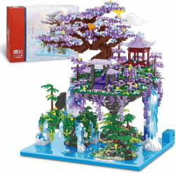 Ideas QLT Japan Architecture The Moon Palace Pavilion Micro Mini Bausteine,Klemmbausteine Pflanzen Japanisch Ideas deko Geschenk für Erwachsene (4574PCS) QLT Japan Moon Haus