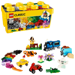 LEGO 10696 Classic Mittelgroße Bausteine-Box, Bausteine mit Aufbewahrungsbox für Kinder, Geschenk für Jungen und Mädchen ab 4 Jahren Single