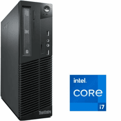 Lenovo - Schneller PC mit Intel Core i7 4790 - Desktop Computer + Silent Rechner für Büro & Home Office mit 4 GHZ - 16GB RAM - 512GB SSD - USB3.0 - WLAN - inkl Windows 11 Pro und Office 2010 | 7786 i7 - 16 GB - 512 SSD - Win11 Intel Core i7