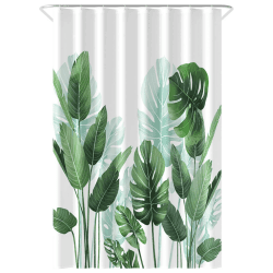 Loti Living Anti-Schimmel Duschvorhang - 120x200 cm - Strelitzia Polyester - Inkl. Ringe - Shower Curtains - Duschvorhang Anti Schimmel - Duschvorhang Badewanne - Duschvorhang Strelitzia H200 x B120 cm (1er Pack)