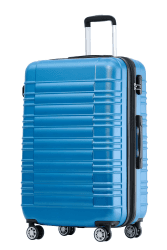 BEIBYE 2088 Zwillingsrollen Reisekoffer Koffer Trolleys Hartschale M-L-XL-Set in 13 Farben (Turquoise, M) Turquoise M