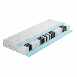 BMM Matratze 140x200 cm Ortho Medic Taschenfederkernmatratze Härtegrad H3/Öko-Tex Zertifiziert/ergonomische 7 Zonen Matratze Höhe 21 cm/Matratzen produziert in Deutschland 140 x 200 cm H3