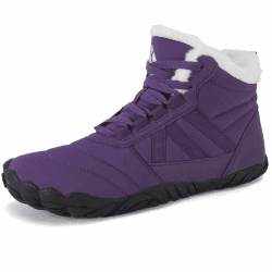 Mishansha Unisex Winter Barfußschuhe Warm Gefüttert Winterschuhe EU Gr.36-48 40 EU Violett