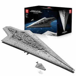 Mould King 13134 MOC Sternenzerstörer Modell, 7588 Teile Groß UCS Super Star Weltraumzerstörer Klemmbausteine Bauset, Kompatibel mit Technik Star Destroyer B-Star Destroyer