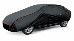 WALSER Hagelschutz Abdeckplane Auto, Autogarage Abdeckung, Abdeckplane Auto Pro, Auto Hagelschutzplane, Abdeckung Auto 100% Polyester, Auto Vollgarage, Auto Abdeckung PKW XXL - anthrazit-schwarz XXL PKW