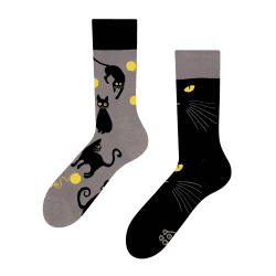 Dedoles Socken Unisex Damen Herren & Kinder Baumwolle viele lustige Designs Fussball Fahrrad Pferde Pflanzen Feuerwehr Geschenk links rechts verschieden 43-46 Katzenaugen