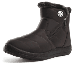 Gaatpot Damen Winterstiefel Wasserdicht Warm gefütterte Schneestiefel Winterschuhe Winter Kurzschaft Stiefel Boots Schuhe 43 EU Kaffee
