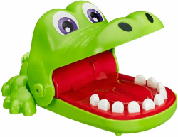 Hasbro Spiele - Kroko Doc, Geschicklichkeitsspiel, Kinderspiel ab 4 Jahren (italienische Version) Geschicklichkeitsspiel Italienische Version