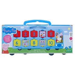 Peppa Pig Spielzeug Peppas Zahlenspaß-Bus, Zählen von 1 bis 10, Kinderspielzeug