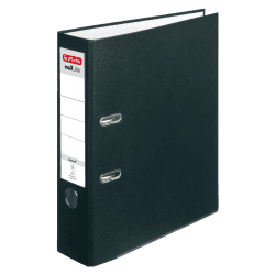 Herlitz 5480801 Ordner maX.file protect A4 (8 cm mit Einsteckrückenschild) schwarz 8cm schwarz