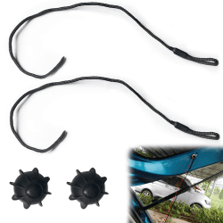 2 Stück Halteband Hutablage Universal,Halteband Hutablage,Hutablage Haltebände,Band Halterung für den Kofferraum,Heckablage Strap (Lanyard)