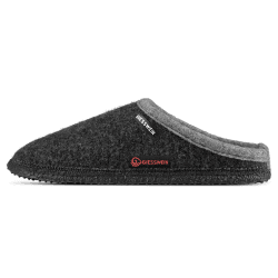 GIESSWEIN Dannheim – Filzpantoffeln, Hausschuhe Damen & Herren, Slipper, Pantoletten, Filz Unisex-Hausschuh aus Wolle‌ 45 EU Anthrazit 019