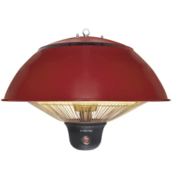 TROTEC Infrarotheizung IR 1510 SC – Heizleistung 500 W / 1000 W / 1500 W – Deckenheizstrahler für Terrase, Balkon oder Außengastronomie, inkl. Fernbedienung 1.500 W Karminrot
