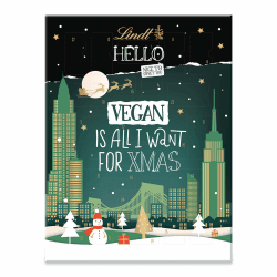 Lindt HELLO Adventskalender Vegan | 228g | Mischung veganer Produkte aus dem HELLO Sortiment | Adventskalender | Schokoladengeschenk | Schokolade für die Weihnachtszeit