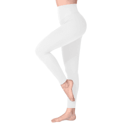 SINOPHANT Leggings Damen High Waist - Blickdicht Leggins mit Bauchkontrolle für Sport Yoga Gym #1er Pack Weiß S-M