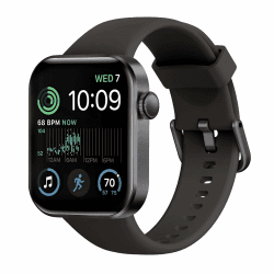 DDXCAW Smartwatch Damen Herren, 1,85" Smart Watch mit Telefonfunktion/Message Reminder, 140+ Sportmodi Impermeabile IP68 Fitnessuhrmit Herzfrequenzmonitor/Schlafmonitor Schrittzähler für iOS Android Schwarz
