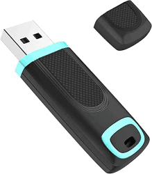USB Stick 256GB 3.0, Vansuny USB Stick 3.0 256GB, Speicherstick 256GB mit LED-Licht und Kappe und Lanyard Loop für PC/Desktop/Laptop/Spielekonsolen(256GB, Cyan) 256 GB Cyan
