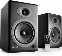Audioengine-Regallautsprecher - A5 Plus 150-W-Bluetooth-Lautsprecher für Heimkinos und Studios Bluetooth - Sans fil Schwarz