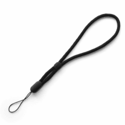 trage.band® Robustes verstellbares kurzes Handgelenk-Trageband, schwarz Kurz, einzeln Schwarz