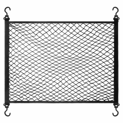 YOFADCI Gepäcknetz, Kofferraumnetz, Gepäcknetz Auto, Gepäcknetz Wohnmobil, Kofferraumnetz Auto Größe 100X60cm Mit 4 Großen Haken, Erstreckt Sich auf 140X100cm, Elastischer Rand hält Lasten Fester Einlagig 100X60cm