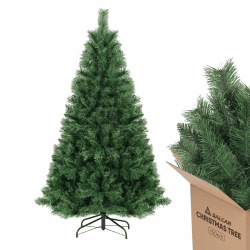 SALCAR Künstlicher Weihnachtsbaum 150 cm, Tannenbaum Künstlich mit Handschuhen und Metallständer, Christbaum als Weihnachtsdeko Innen Grün 150cm