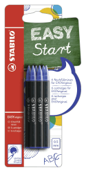 Tintenpatronen zum Nachfüllen - STABILO EASYoriginal Refill - medium - 6er Pack - blau (löschbar) blau 6er Pack