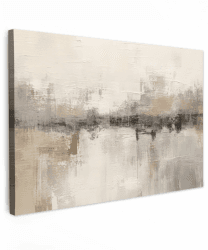 MuchoWow© Leinwand Bilder Groß 120x80 cm XXL Wanddeko Wohnzimmer Aesthetic Room Decor Deko Zimmer Wandbilder Modern Bild auf Leinwand Moderne Kunst - Abstrakt - Beige Moderne Kunst - Beige 120x80 cm