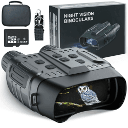 Nachtsichtgerät,TKWSER 4K 5000mAh Wiederaufladbares 3" TFT UHD Nachtsichtgeräte,10X Digital Zoom Nachtsicht Fernglas,IP55 Nachtsichtgerät für Jagd Zelten mit 32GB TF-Karte
