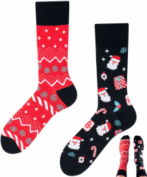 TODO Colours Lustige Socken mit Motiv - Mehrfarbige, Bunte, Verrückte für die Lebensfreude 47-50 Weihnachtssocken