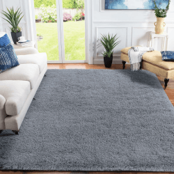 XSIVOD hochflor Wohnzimmer Teppich, Schlafzimmer Bettvorleger, Moderner zottelig flauschig weich Teppiche für Kinderzimmer Anti-Rutsch Unterseite waschbarer Teppich, 120x160 cm, Grau 120 x 160 cm (Rechteckig) Grau