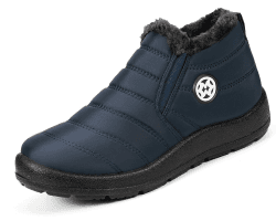 Gaatpot Damen Winterstiefel Wasserdicht Warm gefütterte Schneestiefel Winterschuhe Winter Kurzschaft Stiefel Boots Schuhe 39 EU Mitternachtsblau