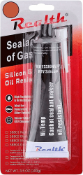 Realth Hochtemperatur Silikon Dichtmasse Dichtsilikon 1 Stück RTV 3,53 Unzen(100g) Ultra Rot ölbeständig Silikondichtstoffe Hochfeste Dichtstoffe für die Reparatur von Kfz-Motorradmaschinen(SG210) Rot 1 x Stück