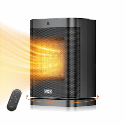 Leiser Mini-Keramik Heizlüfter Energiesparend mit Oszillation, Ideal für Wohnzimmer und Büro 12-Stunden-Timer 3 Modi Überhitzungs-Kippschutz - Elektroheizung für Räume Schlafzimmer C-HP008A