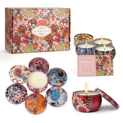 Duftkerzen Geschenke für Frauen, 12 Stück 2.5 OZ Aromatherapie Kerzen Duftkerzen, Geburtstagsgeschenk für Frauen, Duftkerzen für Geburtstag, Valentinstag, Bad,Yoga Multi-colored