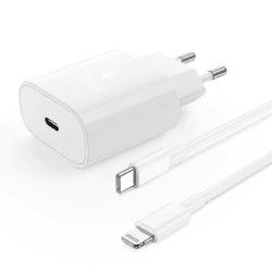 iPhone Ladegerät, iPhone Schnellladegerät mit Ladekabel 2m, iPhone Charger, USB C Netzteil Stecker Adapter Schnellladekabel Fast Charger für iPhone 14/13/12/11/Plus/Pro Max/SE/iPhone Mini 20W+2M Weiß
