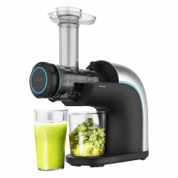 Cecotec Entsafter Juice&Live 2000 EasyClean. 150 W, leicht zu reinigender Filter, langsame Geschwindigkeit 70 U/min, Zellstoffregler, 3 Mischstufen, Tropfstopper, doppelte Auslauftrommel