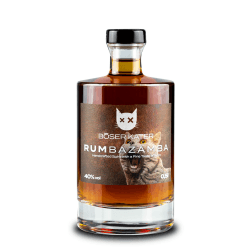 Böser Kater RUMbazamba Classic Dark Spiced, Feine Geschmacks-Noten von Rum, Wild & Verführerisch, Die perfekte Geschenkidee, Handgemacht mit kleiner Auflage, 0,5l 40% Vol