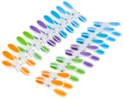 Vileda Soft Wäscheklammern 20 Pack, Mehrfarbig, 4,9 x 18 x 9 cm
