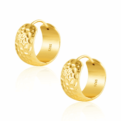 KISSPAT Creolen Ohrring für Damen, Hypoallergene Ohrringe Kreolen Creolen Silber 925 Ohrringe Gold für Damen Frauen Mädchen 5-Gold