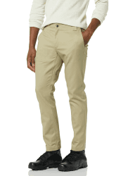 Amazon Essentials Herren Schmutzabweisende Und Knitterfreie Stretch-Arbeitshose In Schlanker Passform 40W / 34L Khakibraun