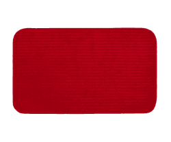 Gözze - Rutschfester Weicher Badeteppich, 100% Polyester, 60 x 100 cm - Bordeaux Bordeaux 60 x 100 cm