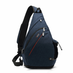 TUDEQU Sling Bag Herren Groß,8 Pockets Schulterrucksack Herren,19L Sling Rucksack Herren,Umhängetasche Herren,Schultertasche L Dark Blue
