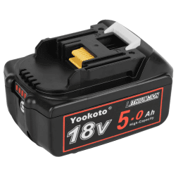 Akku 18V für Makita Ersatzbatterie BL1850B Werkzeugakku 5,0Ah Li-Ion mit LED Anzeige Kompatibel BL1860B BL1850 BL1855 BL1840 BL1830 BL1835 BL1820B BL1815Wiederaufladbar Ersatzakku 1pack