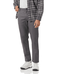 Amazon Essentials Herren Schmutzabweisende Und Knitterfreie Stretch-Arbeitshose In Schlanker Passform 30W / 32L Grau