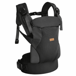 CUBY Beste Babytrage für Neugeborene, 4-in-1 Magnetische Babytrage mit Schnappverschluss mit Sabberlätzchen Einstellbare atmungsaktive Kopf-Nacken-Stütze Baby-Tragetuch Tragetasche, Kleinkind-Rucksack